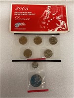 2005 Denver uncirculated coin set