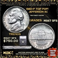***Auction Highlight*** 1980-p Jefferson Nickel TO
