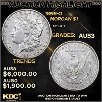 ***Auction Highlight*** 1895-o Morgan Dollar 1 Gra