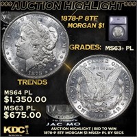 ***Auction Highlight*** 1878-p 8tf Morgan Dollar 1