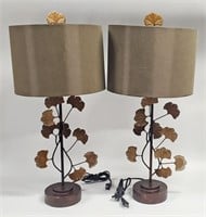 MODERN TABLE LAMPS / BRONZE & BRASS TONE