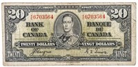Bank of Canada 1937 $20