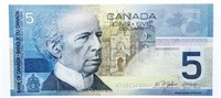 Bank of Canada 2002 $5 UNC (HOB)