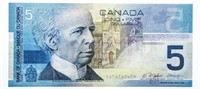 Bank of Canada 2002 $5 UNC (HOW)