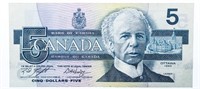 Bank of Canada 1986 $5 UNC (ANP)  - OLMSTEAD ORIGI