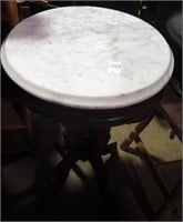 OVAL MARBLE TOP STAND 27"