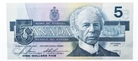 Bank of Canada 1986 $5 GEM (ANB)  - OLMSTEAD ORIGI