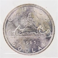 1965 Canada Silver Dollar MS64 LB/B5 Cameo ICCS