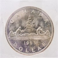 1963 Canada Silver Dollar MS65 ICCS