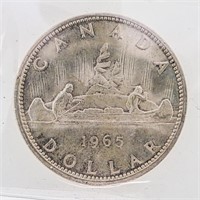 1965 Canada Silver Dollar MS64 SB/B5  ICCS