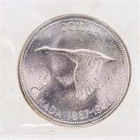 1967 Canada Silver Dollar MS65 ICCS