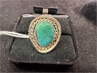 TURQUOISE STERLING SIZE 8 RING