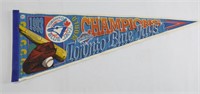 1993 Toronto Blue Jays Pin up Flag 30"