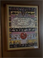 RODEO POSTER FRAMED AND MATTED W/GLASS 25X331/2
