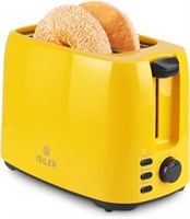 iSiLER 2 Slice Toaster, 1.3 Inches Wide Slot