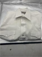 AUTHENTIC WESTERN PEARL SNAP WHITE SHIRT