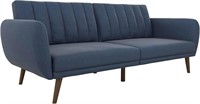 Futon, Convertible Sofa & Couch, Blue Linen