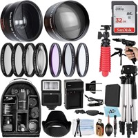 A-Cell 58mm Accessory Bundle for Canon EOS Rebel