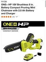 ONE+ HP 18V Brushless 8 in. Chainsaw