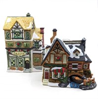Christmas Village Scene Pieces in Boxes