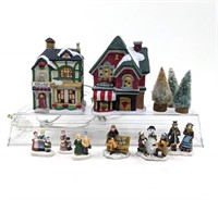 Miniature Christmas Village Scene Pieces