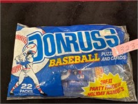 22 PACKAGES OF DONRUSS PUZZLE & CARDS NIP