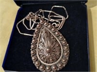 Silver Necklace and Pendant