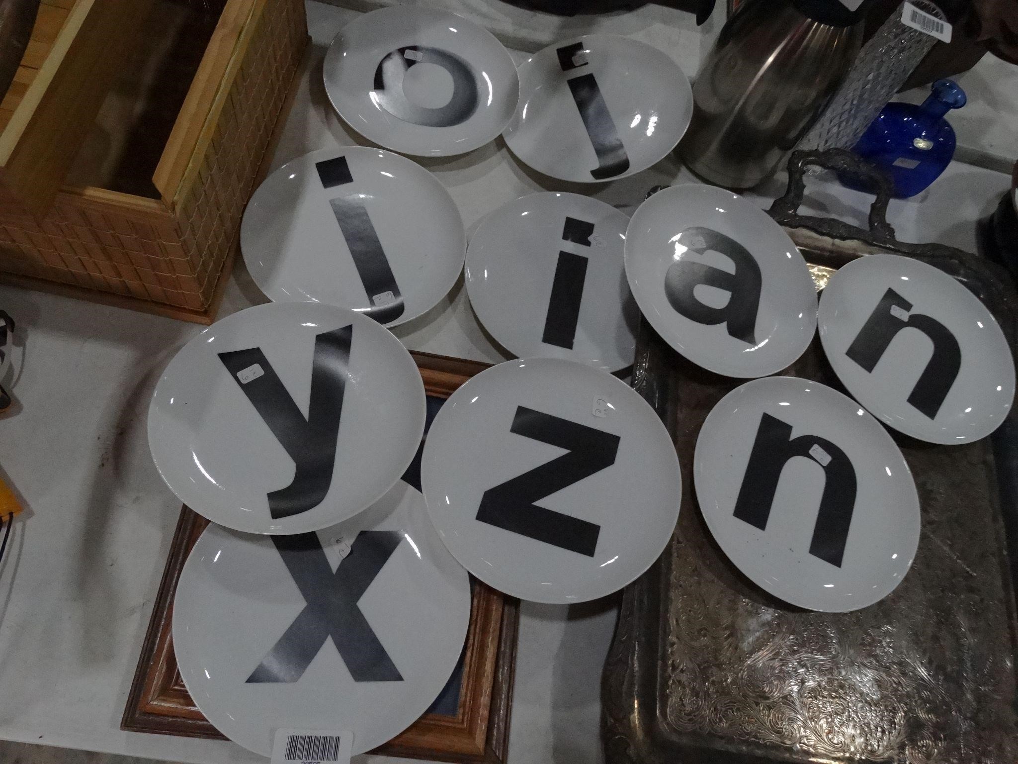 (10) 6" Letter Plates