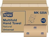 16PK Tork Multifold Hand Towel Natural & White