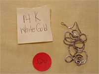 14k White Gold Chain