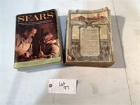 Set of 2 Antique Sears Catalogs