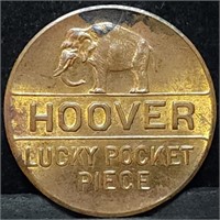 Hoover Elephant Lucky Pocket Piece Trade Token