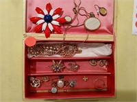Vintage Jewelry and Box