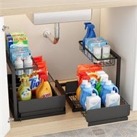 FB3020  Vetacsion 2 Pack Under Sink Organizers, Me