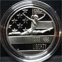 1992 US Olympic Gymnastics Proof Half Dollar