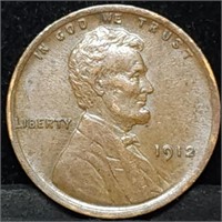 1912 Lincoln Wheat Cent, High Grade Coin