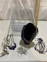 Silver Colored Necklaces & Baskets