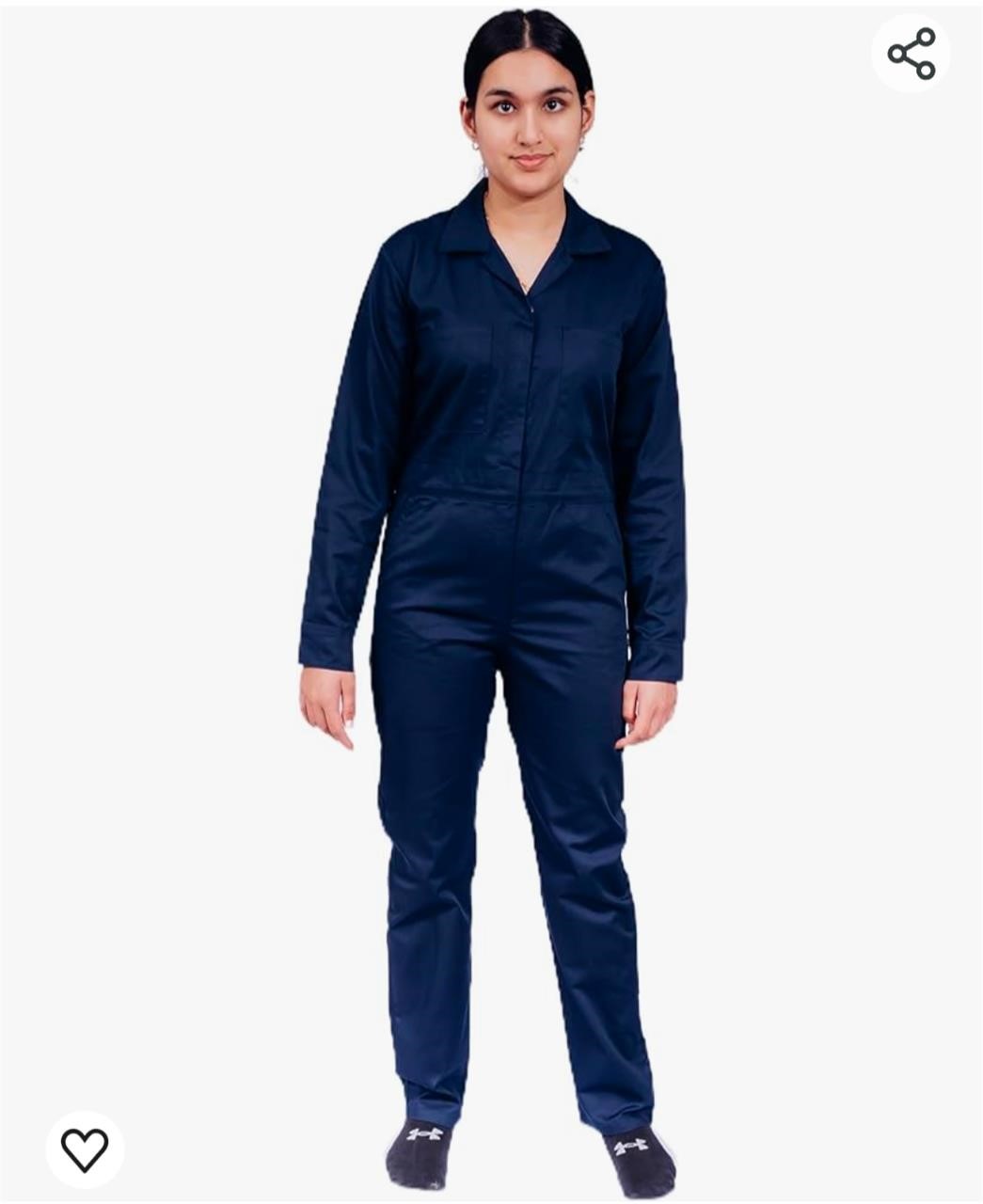 ($59) Women's Coverall Jumpsuit Navy, Size: L