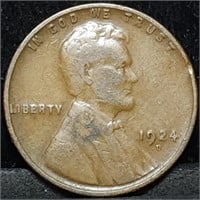 1924-D Lincoln Wheat Cent, Better Date
