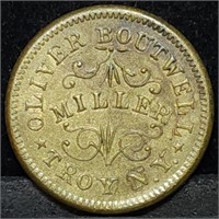 1863 Oliver Boutwell Miller Civil War Token