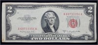 1953 B $2 Red Seal Legal Tender Nice Note