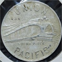 1934 Union Pacific Lucky Pocket Piece