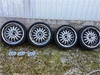 22” rim with low profile tires