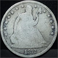 1872-S Seated Liberty Silver Half Dollar
