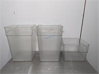 CLEAR POLY FOOD CONTAINER, 10L(1), 20L(2)