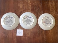 Norman Rockwell Plates X3