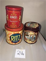 Ritz, Nut Crisps, and Cookie Tin