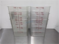 8QT CLEAR POLY FOOD CONTAINER