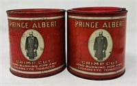 2 Antique Prince Albert Tobacco Tins