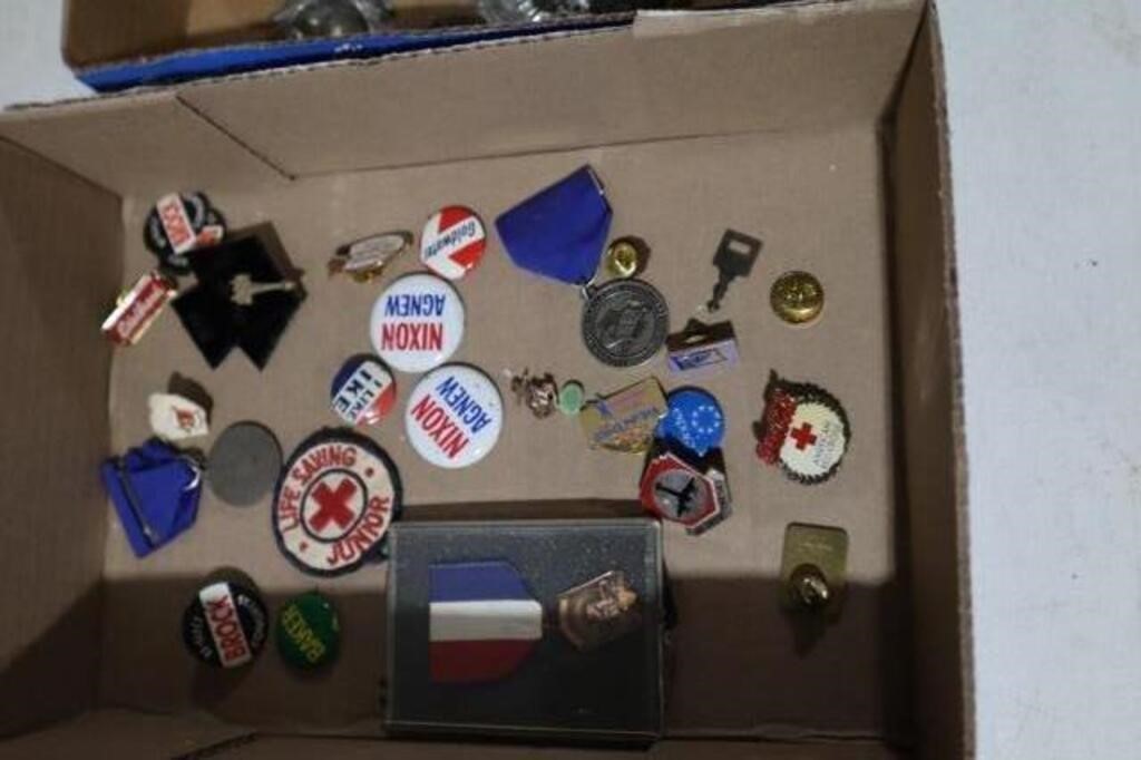 COLLECITON OF PINS & MEDALS